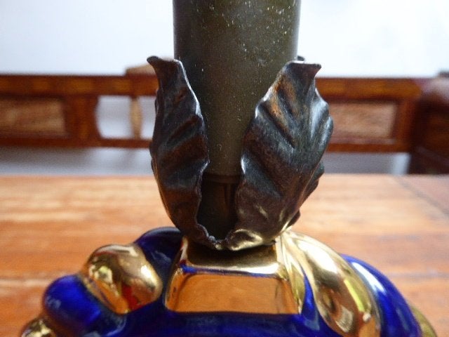 Vintage porseleinen lampje, Antiek en Kunst, Antiek | Lampen, Ophalen of Verzenden