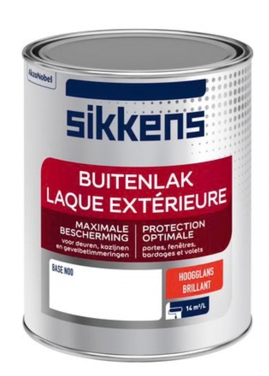 Sikkens Buitenlak Hoogglans - Maximale Bescherming, Ophalen, Wit, Nieuw, Lak