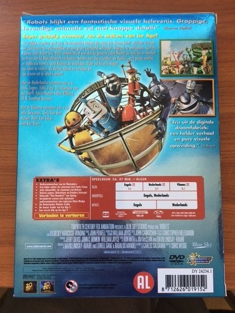 DVD: Robots, Alle leeftijden, Overige genres, Ophalen of Verzenden, Zo goed als nieuw