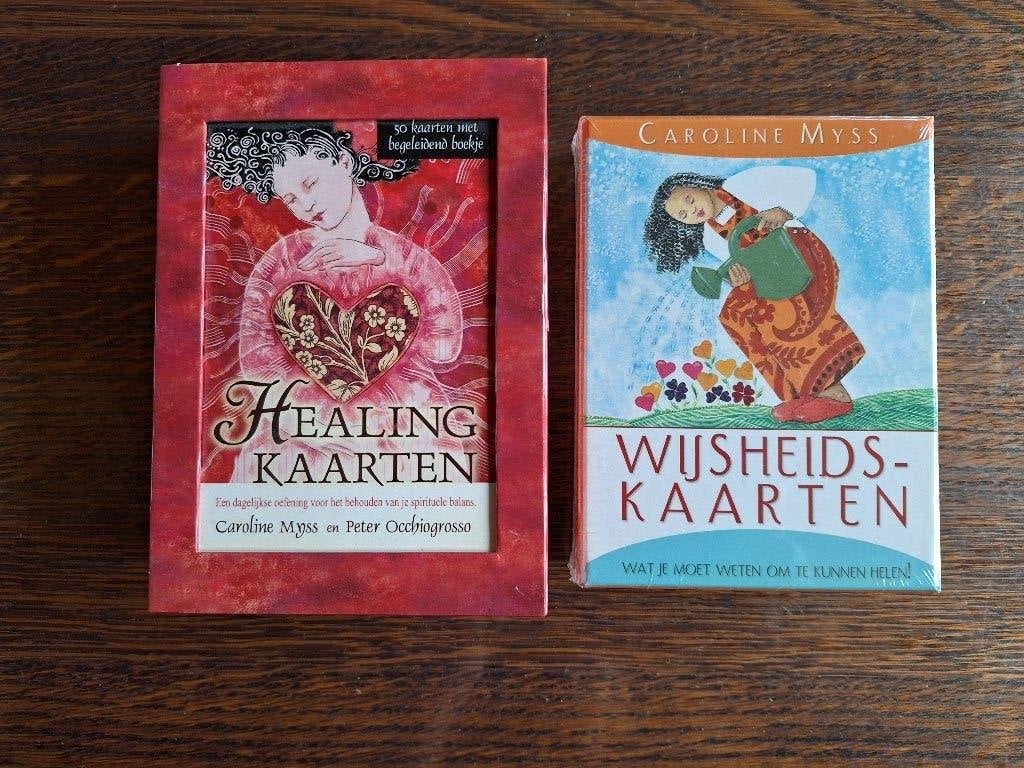 Healing kaarten en Wijheidskaarten Caroline Myss, Boeken, Ophalen of Verzenden, Zo goed als nieuw, Tarot of Kaarten leggen, Overige typen