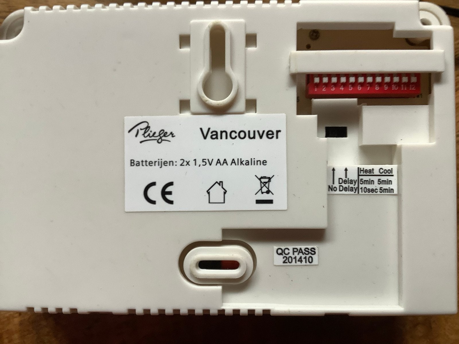 Plieger Vancouver Thermostaat - Draadloos en Programmeerbaar, Ophalen of Verzenden, Slimme thermostaat, Gebruikt