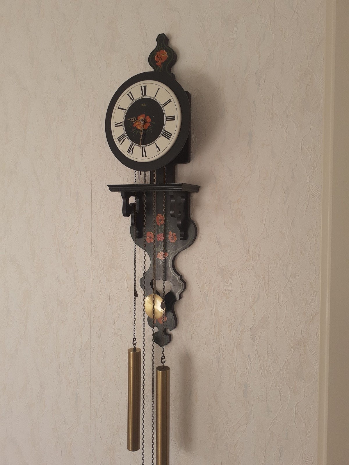 wandklok, Ophalen, Vintage, Analoog, Groen