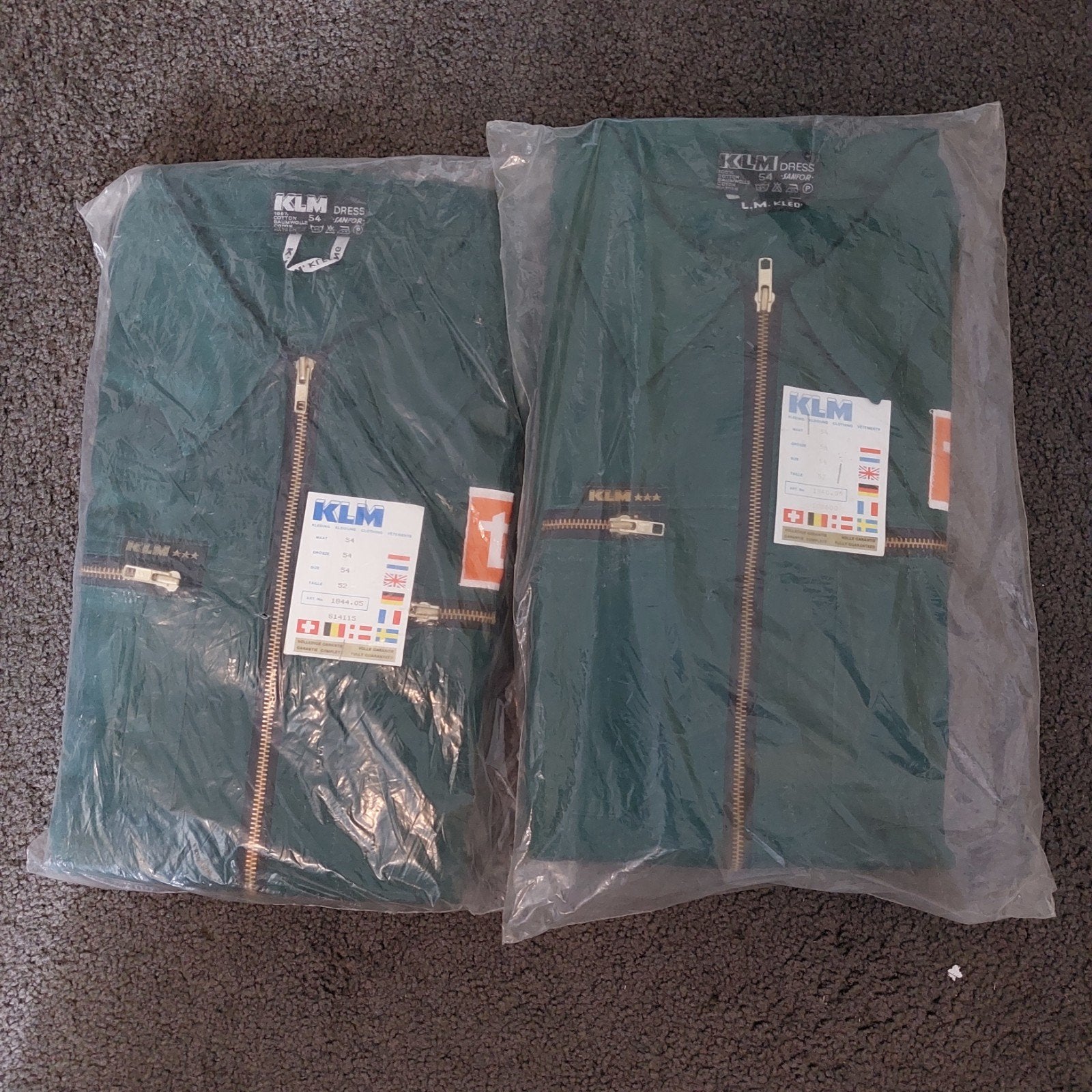 Nieuwe KLM Dress Overalls - Maat 54 (2 stuks), Ophalen of Verzenden, Nieuw, KLM