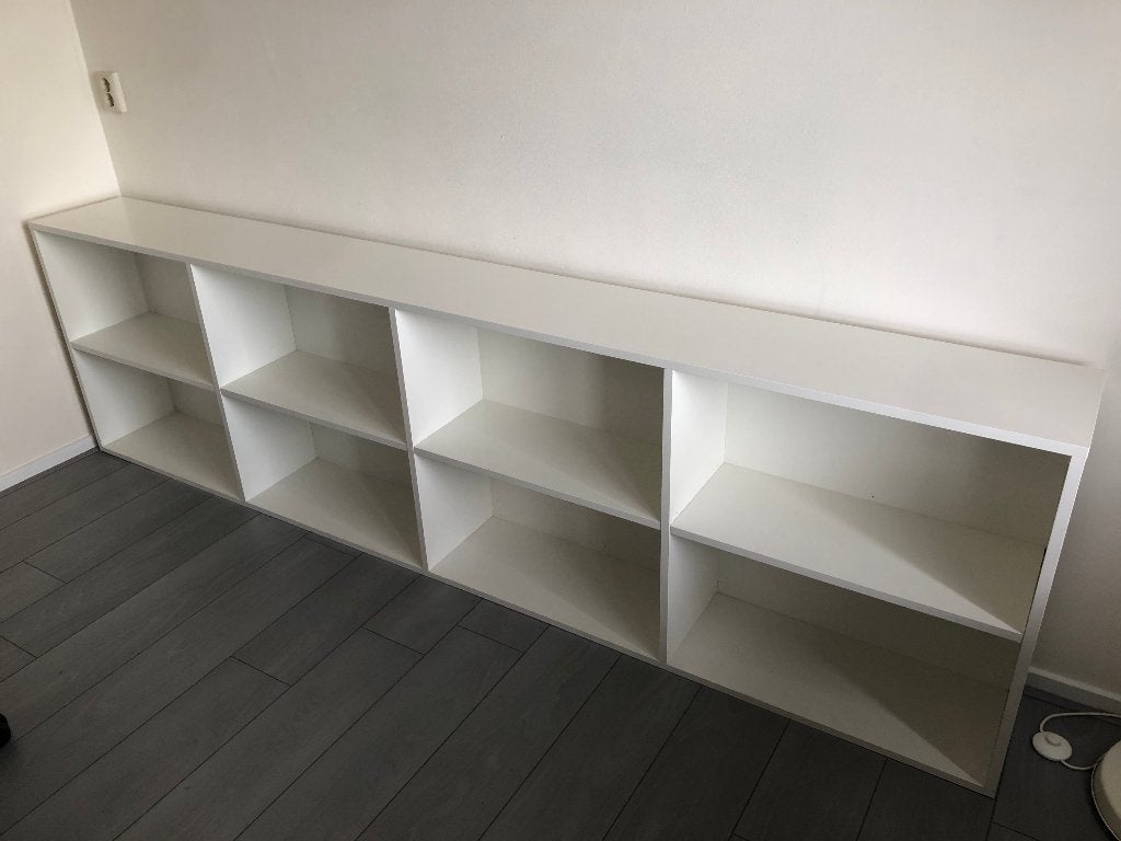 Lundia boekenkast wit, Huis en Inrichting, Ophalen, Gebruikt, 200 cm of meer, Minder dan 100 cm