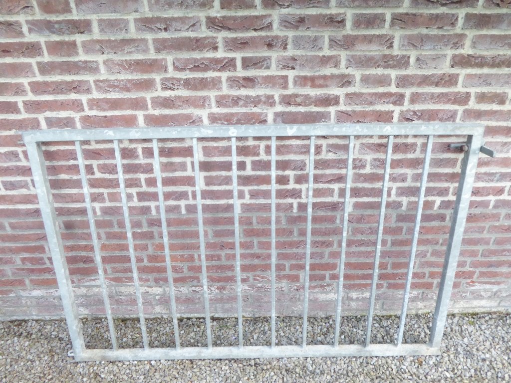 Compleet hekwerk + poorten + palen + muurbeugels | i.z.g.s., Tuin en Terras, Ophalen, Met poort, Spijlenhekwerk, Zo goed als nieuw