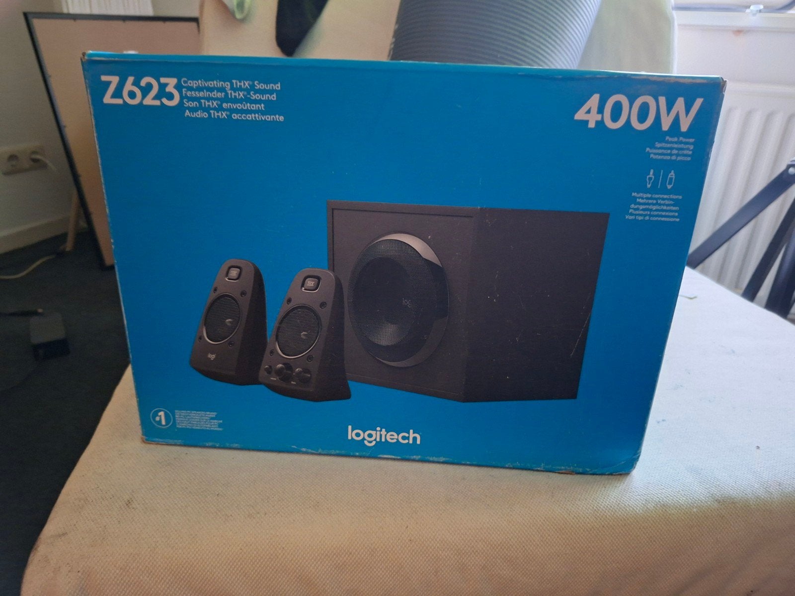 Logitech Z623 THX 2.1 Luidsprekerset 400W, Computers en Software, Pc speakers, Nieuw, Audiokanaal 2.1, Ophalen of Verzenden