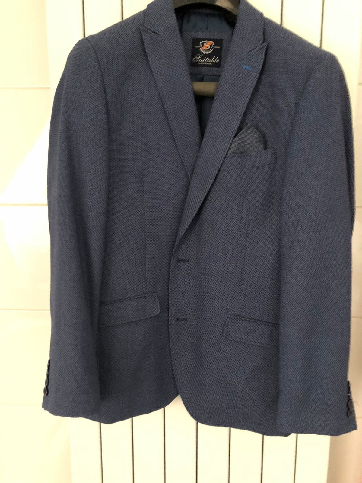 Stijlvol blauw colbert van Suitable, maat 54 (L), Maat 52/54 (L), Blauw, Ophalen of Verzenden, Suitable