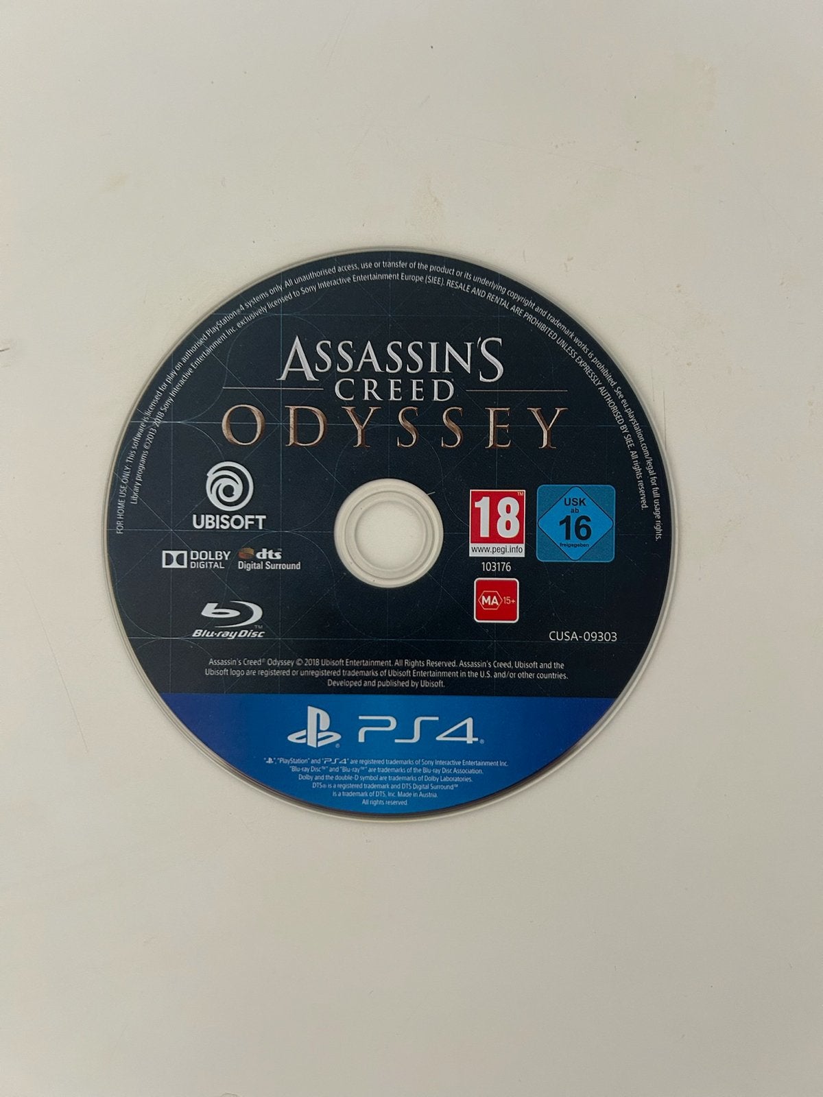 Assassin's Creed Odyssey PS4 - Werken, zonder hoes, Spelcomputers en Games, Games | Sony PlayStation 4, Ophalen, Vanaf 18 jaar