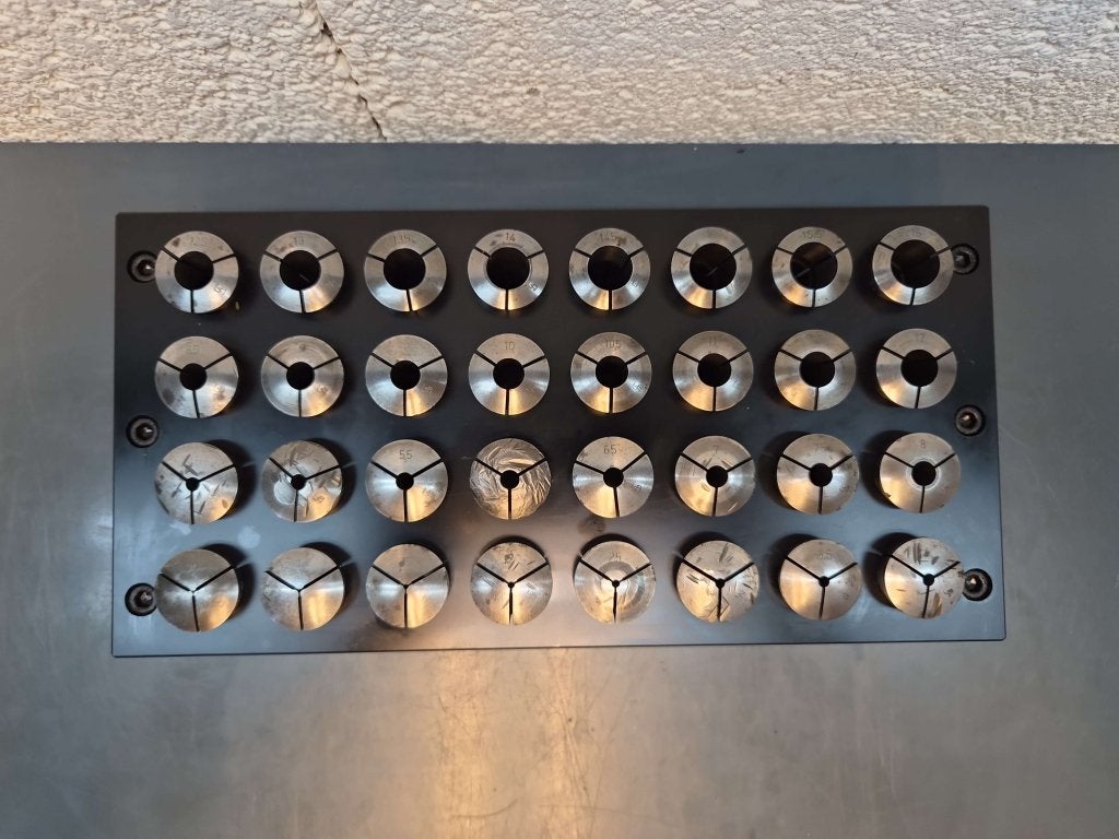 Schaublin W20 spantangen set 0.6 t/m 16mm compleet, Niet ingevuld, Gebruikt, Niet ingevuld, Ophalen of Verzenden