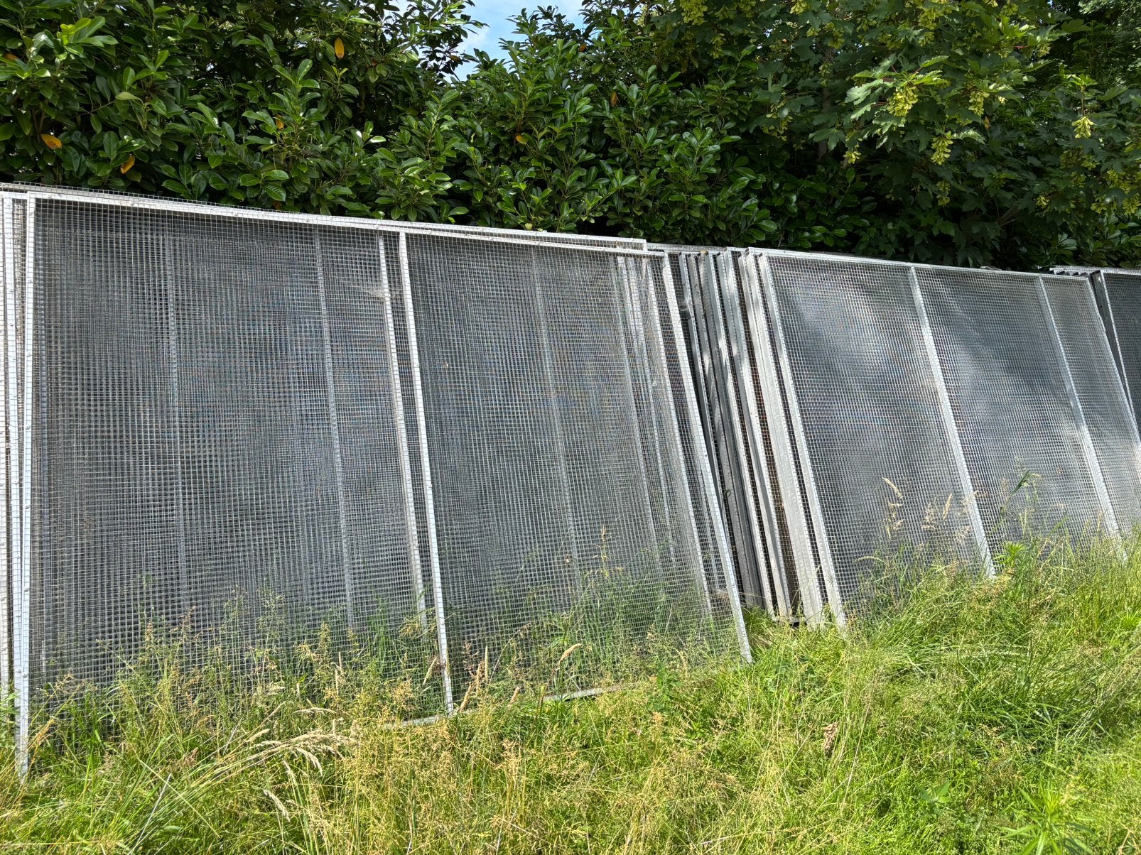 Hekwerk Volière bouw dubbel gaas, Ophalen, Zo goed als nieuw, IJzer, Dubbelstaafmat hekwerk