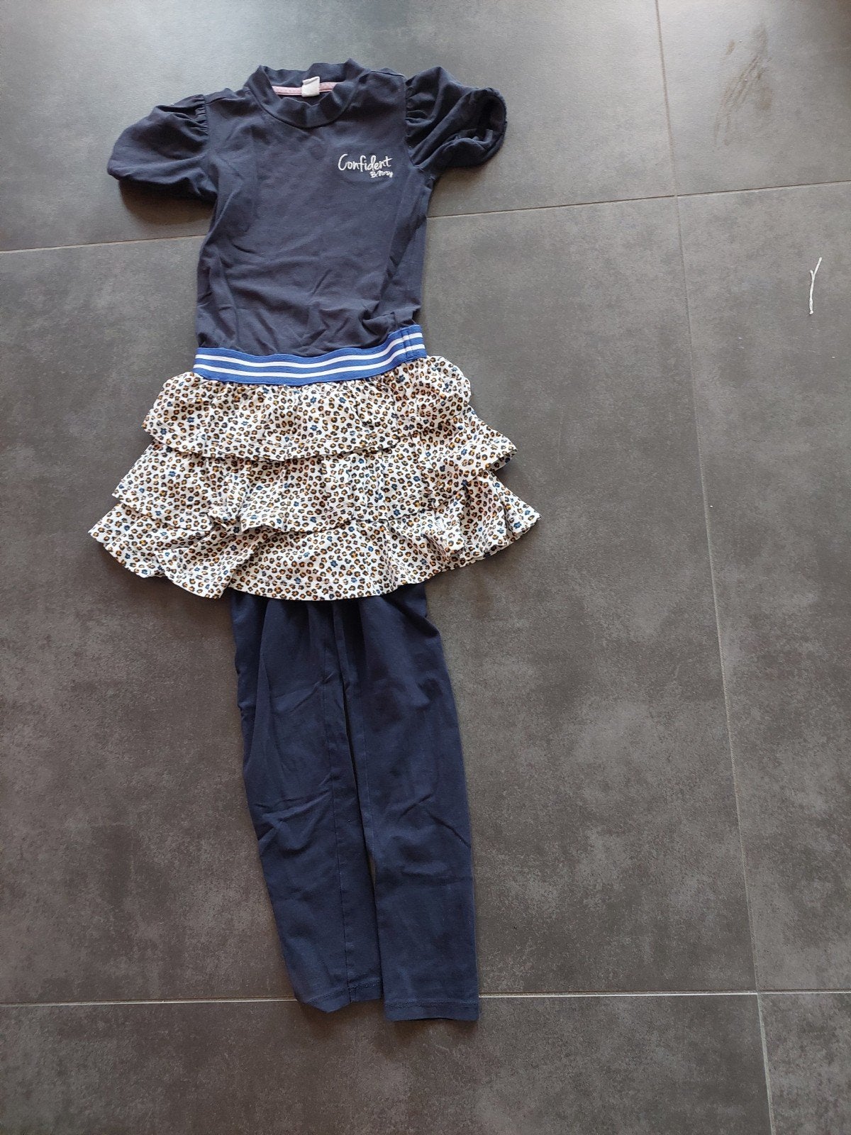 b.nosy jurkje met blauwe legging, Kinderen en Baby's, Kinderkleding | Maat 122, Ophalen of Verzenden, Zo goed als nieuw, Meisje