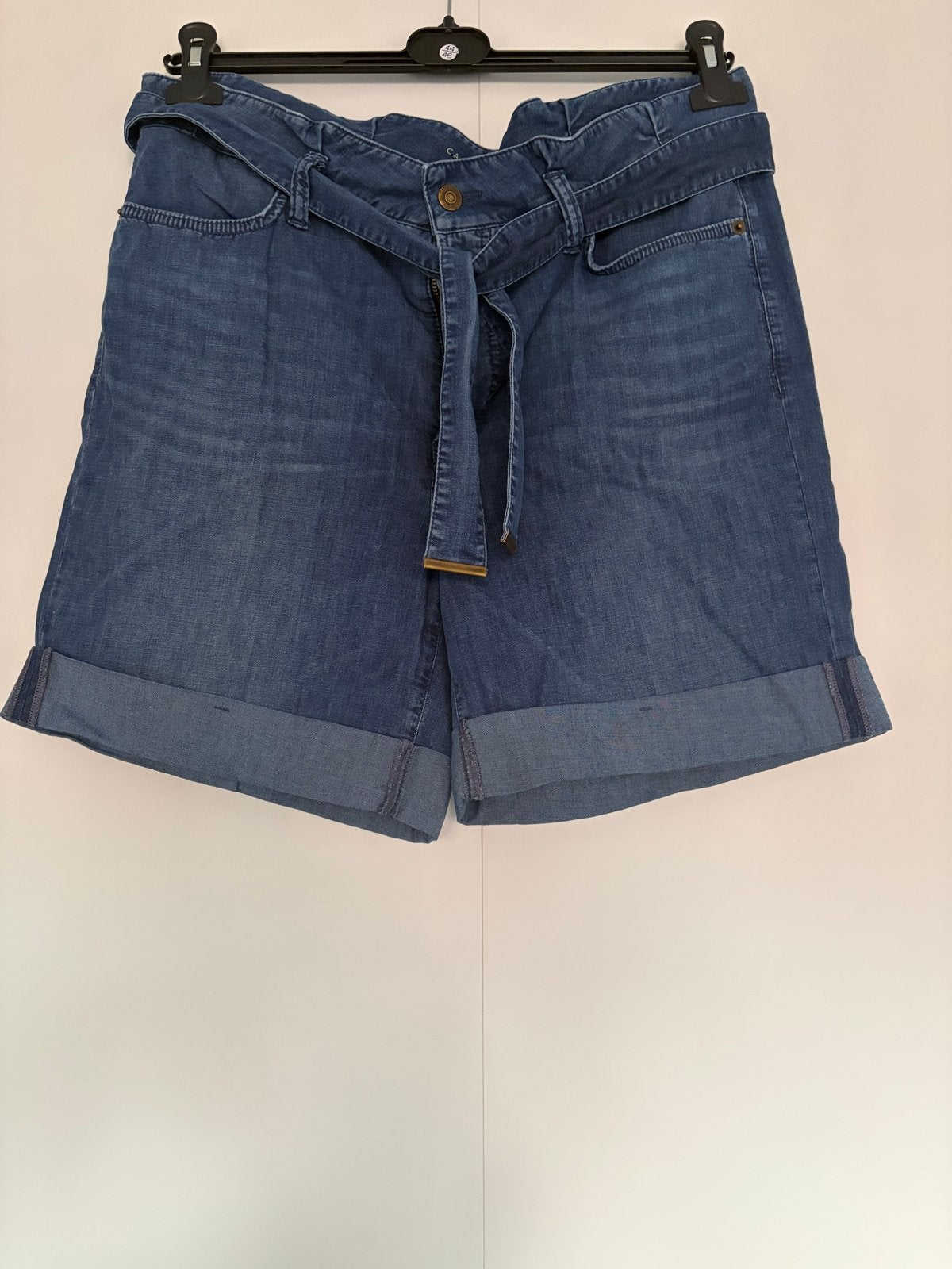 Cambio Jeans Bermuda Shorts Maat 44 - Soepele Stof, Kort, Blauw, Maat 42/44 (L), Ophalen of Verzenden