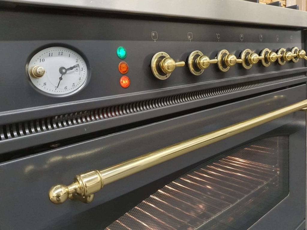 🔥Boretti Fornuis 80cm antraciet + messing elektrische oven, Niet ingevuld, 60 cm of meer, Niet ingevuld, Ophalen of Verzenden