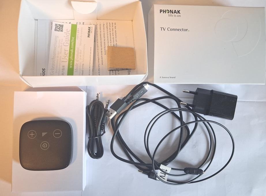 VERKOCHT :  Phonak TV Connector 2.0, Ophalen of Verzenden, Nieuw, Minder dan 2 meter, Optische kabel