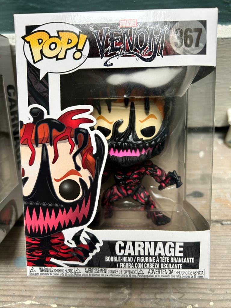 Funko Pop! Marvel Venom Carnage #367 Bobble-Head, Ophalen of Verzenden, Zo goed als nieuw