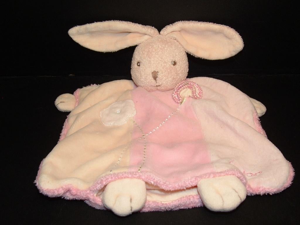 KALOO KONIJN KNUFFELDOEKJE HANDPOP VELOURS CREME, Ophalen of Verzenden, Nieuw, Overige typen