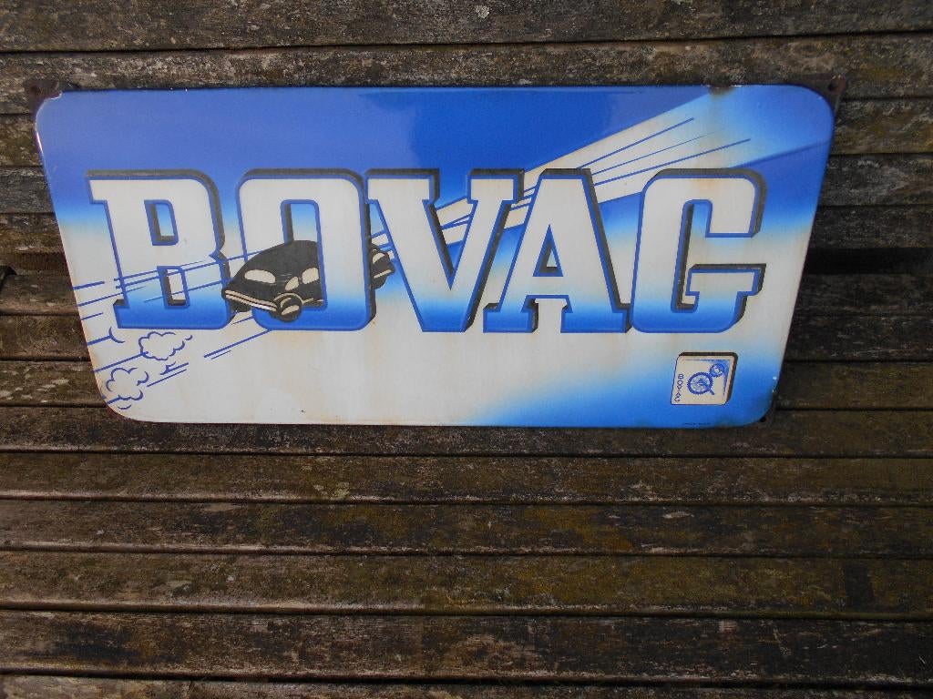 Bovag Emaille Bord, Langcat Bussum, Ophalen of Verzenden, Gebruikt, Reclamebord