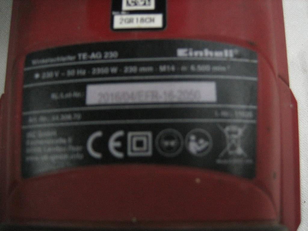 slijpschijf, Ophalen, Gebruikt, 1000 watt of meer, Rechte handslijpmachine