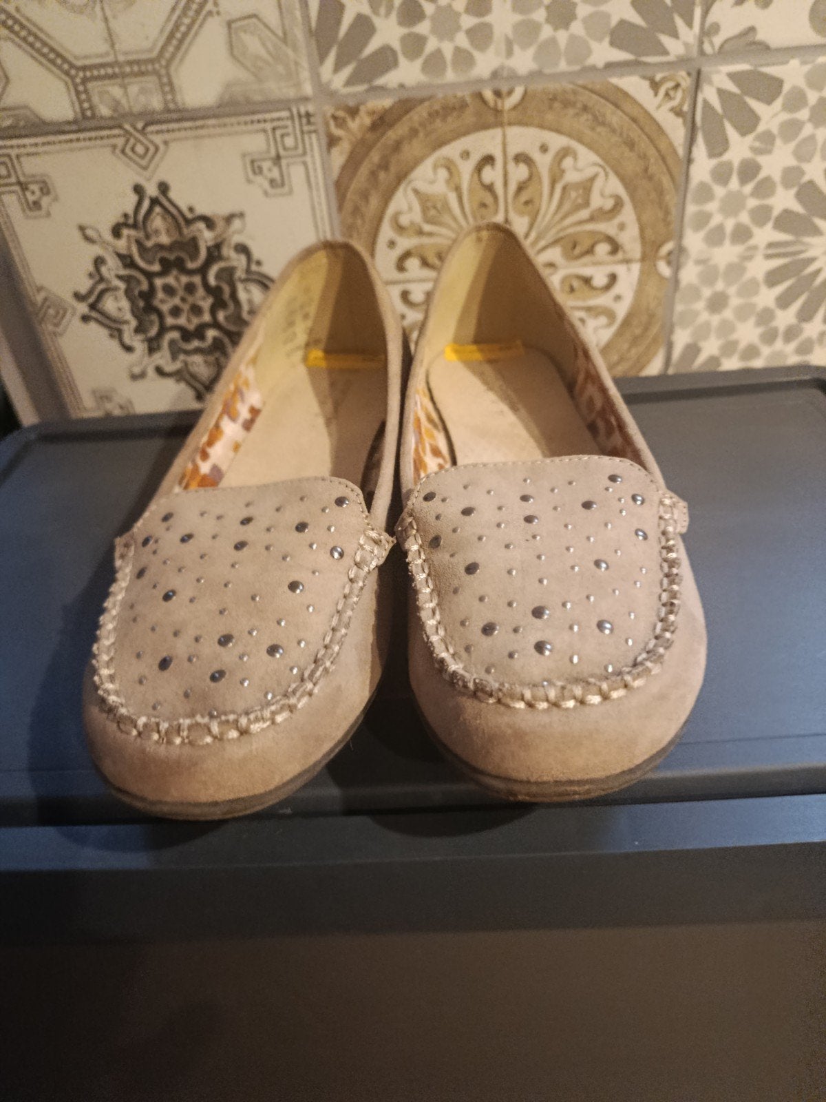 dames schoenen, Kleding | Dames, Bruin, Ballerina's, Ophalen of Verzenden, Merkloos