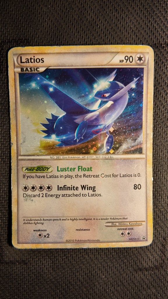 Latios HGSS11 HGSS Black Star Promos | Pokemon kaart, Ophalen, Losse kaart, Foil