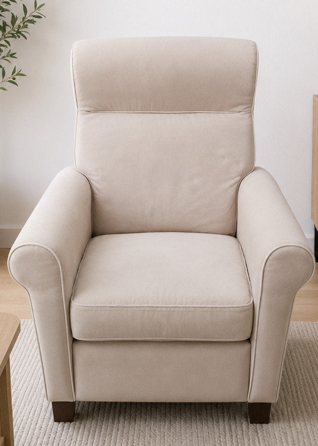 GRATIS OP TE HALEN Comfortabele beige relaxfauteuil, Ophalen, Modern, Comfortabel, Gebruikt, 75 tot 100 cm