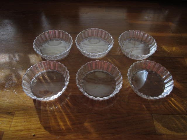 6x petitfour schaaltjes., Ophalen, Overige stijlen, Glas, Schaal of Schalen