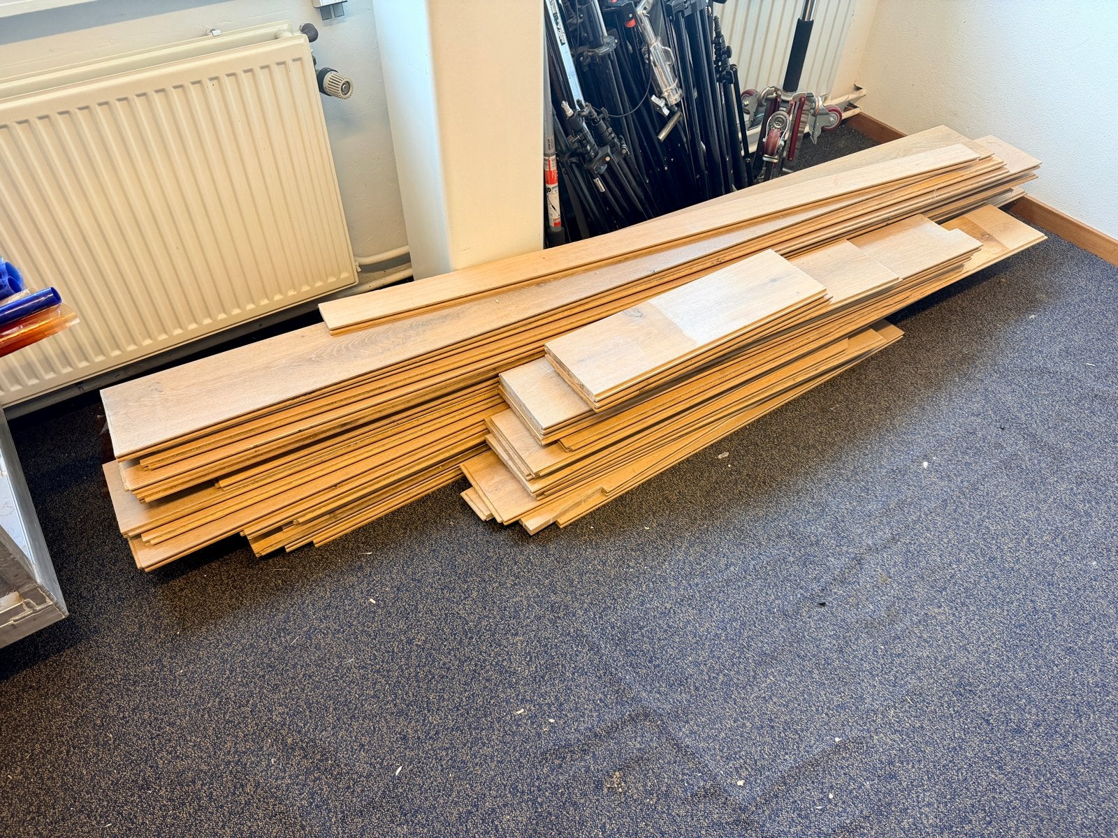 Restpartij massief houten vloerdelen, Ophalen, Gebruikt, 50 tot 150 cm, 10 tot 30 cm