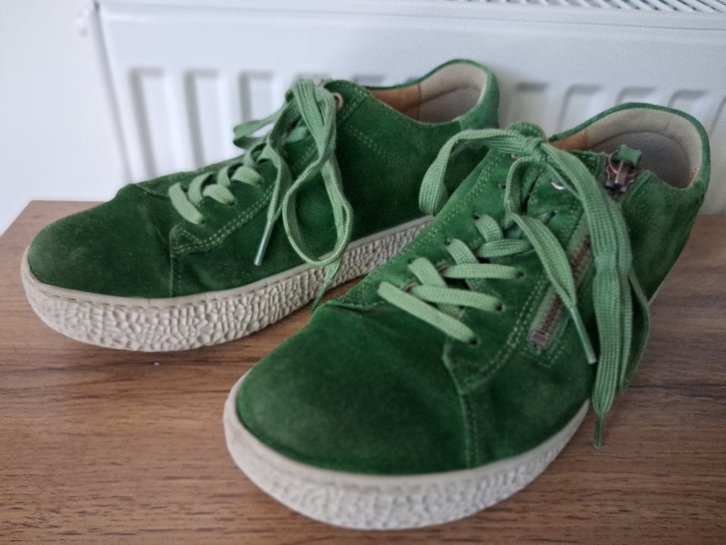 Hartjes made in Austria appelgroene schoenen maat 39H, Kleding | Dames, Overige typen, Ophalen of Verzenden, Hartjes, Gedragen