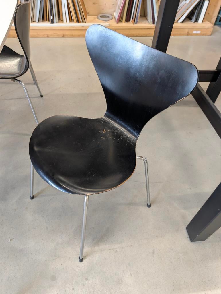 Originele Fritz Hansen Vlinderstoelen, Huis en Inrichting, Ophalen, Gebruikt, Zwart, Vier