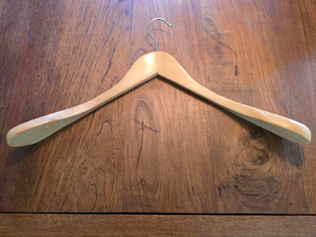 13x Houten Kledinghangers - Brede Schouder, Ophalen, Zo goed als nieuw, Hout, Volwassenen