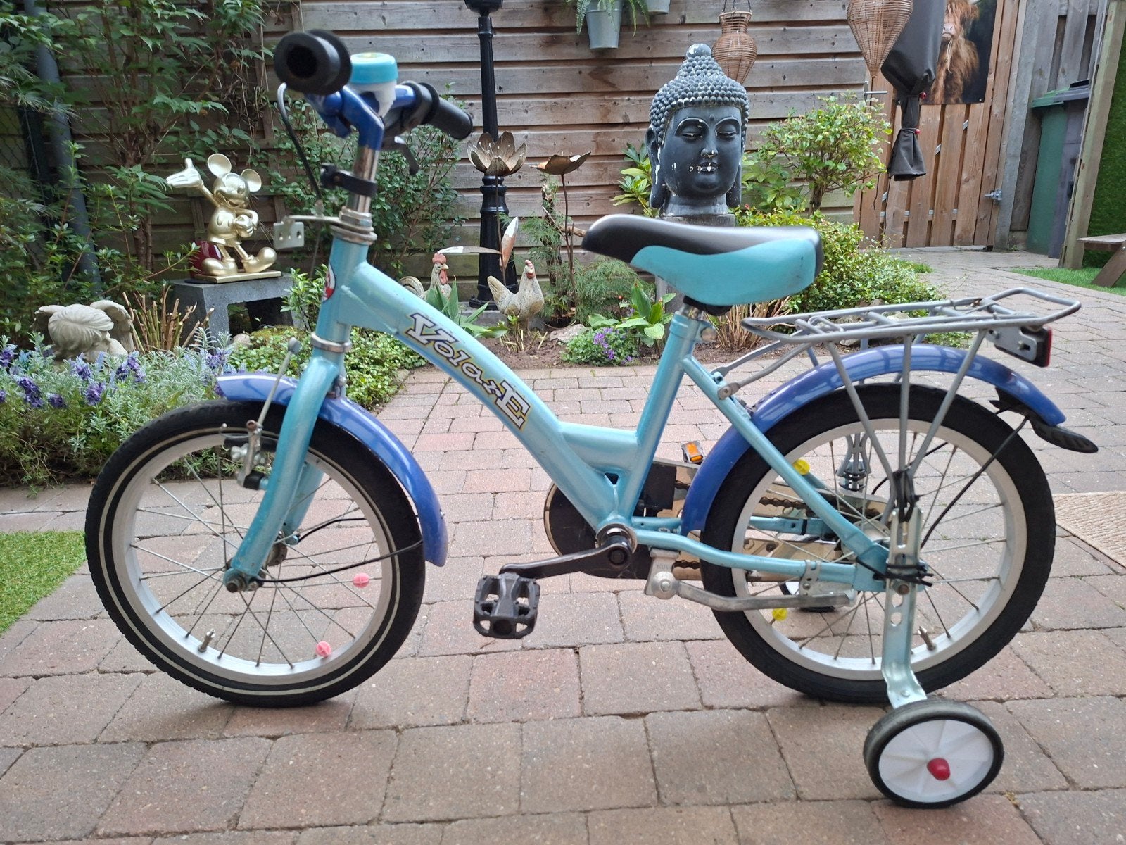 Yolare kinderfiets met zijwieltjes - 3-5 jaar, Ophalen, Zijwieltjes, Gebruikt, Yolare