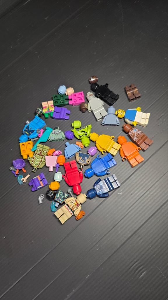 Diverse LEGO Minifiguren  monochroom- Losse Onderdelen, Gebruikt, Lego, Ophalen of Verzenden, Minifiguur