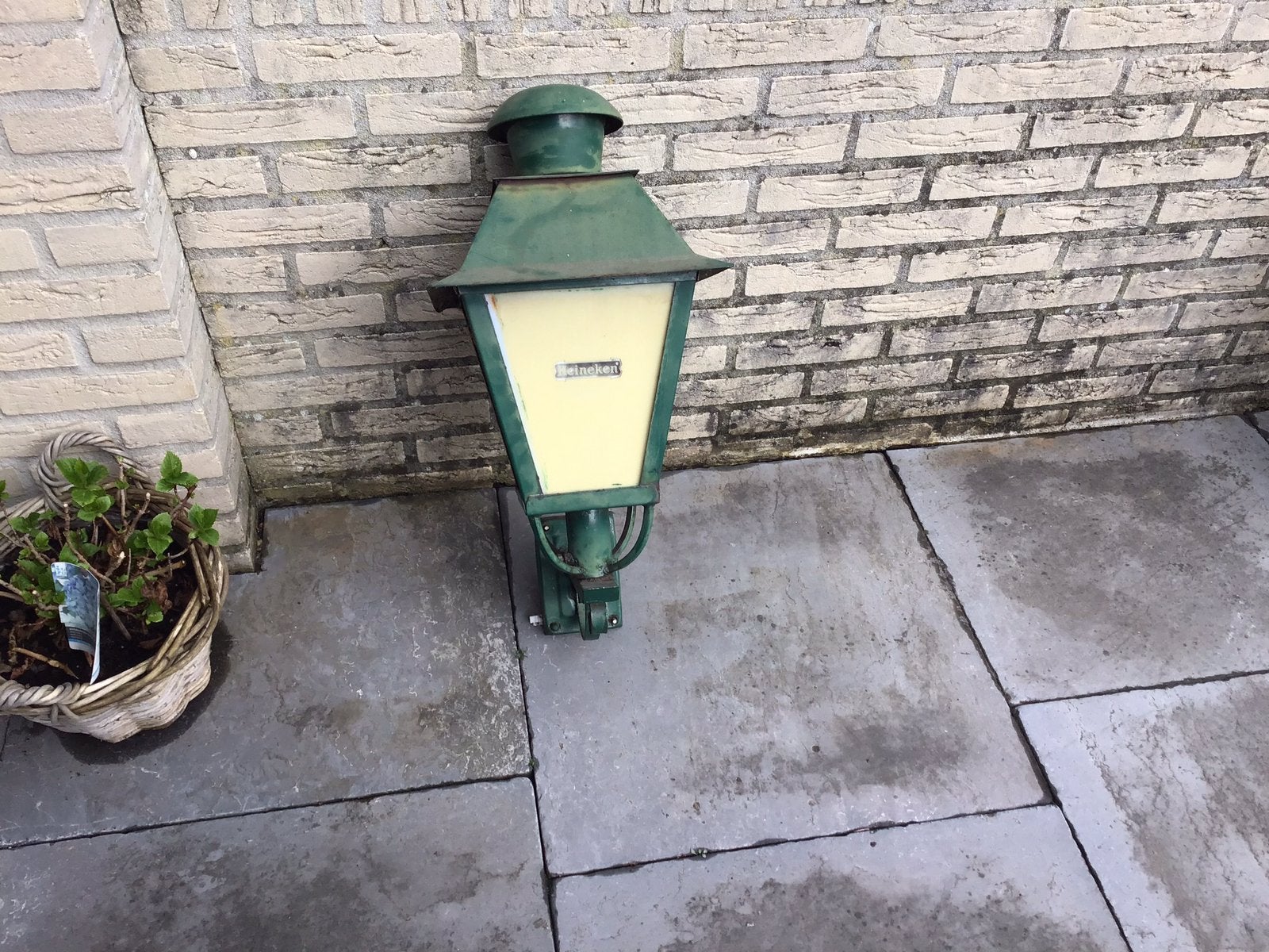 Heineken lamp, Ophalen, Gebruikt