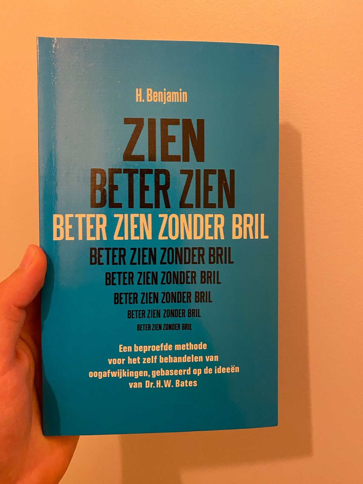 Beter Zien Zonder Bril - H. Benjamin, Ophalen of Verzenden, Zo goed als nieuw, Gezondheid en Conditie