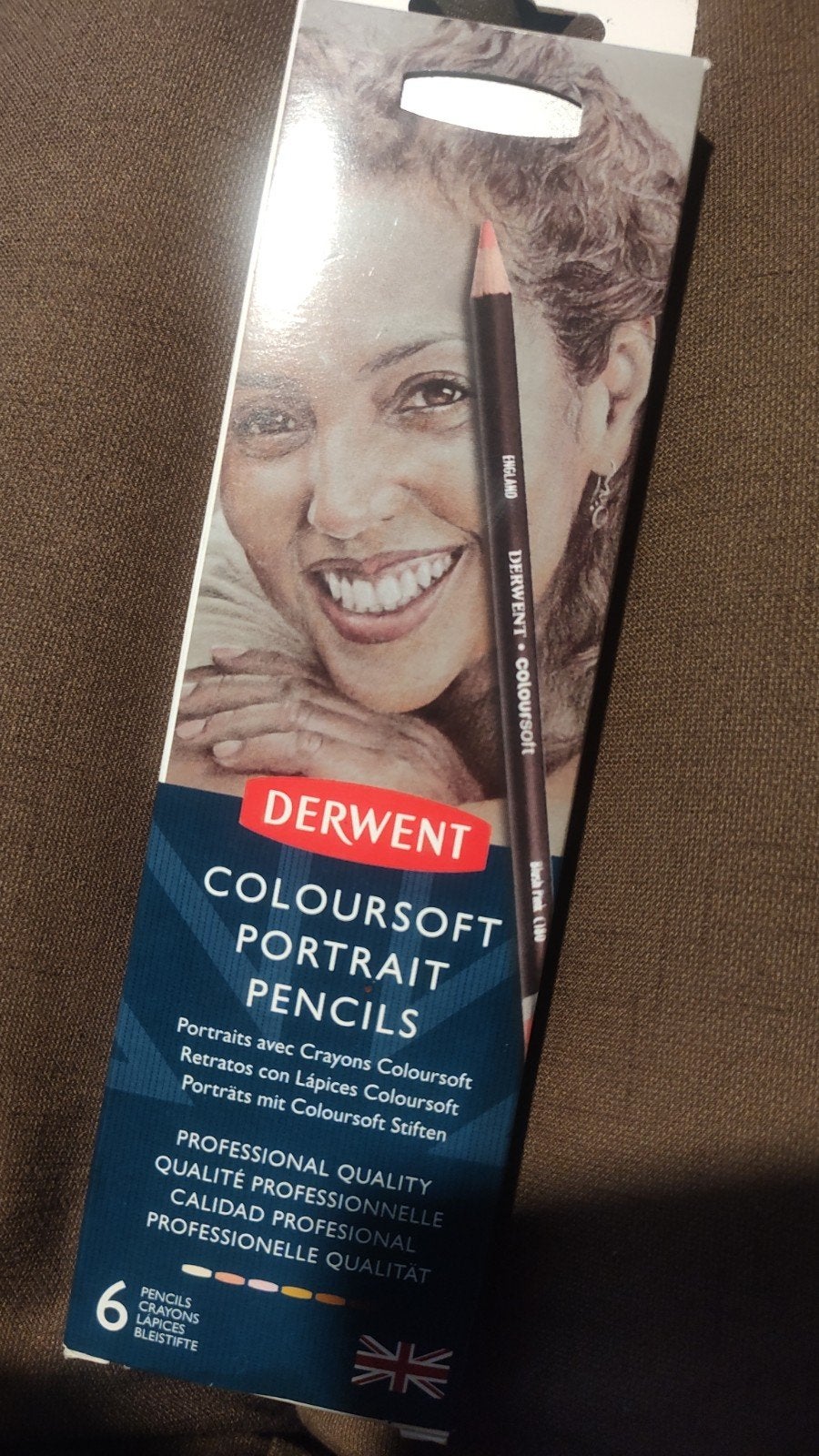 Derwent Coloursoft Portrait Pencils - 6 stuks in blik, Ophalen of Verzenden, Nieuw, Potlood of Stift