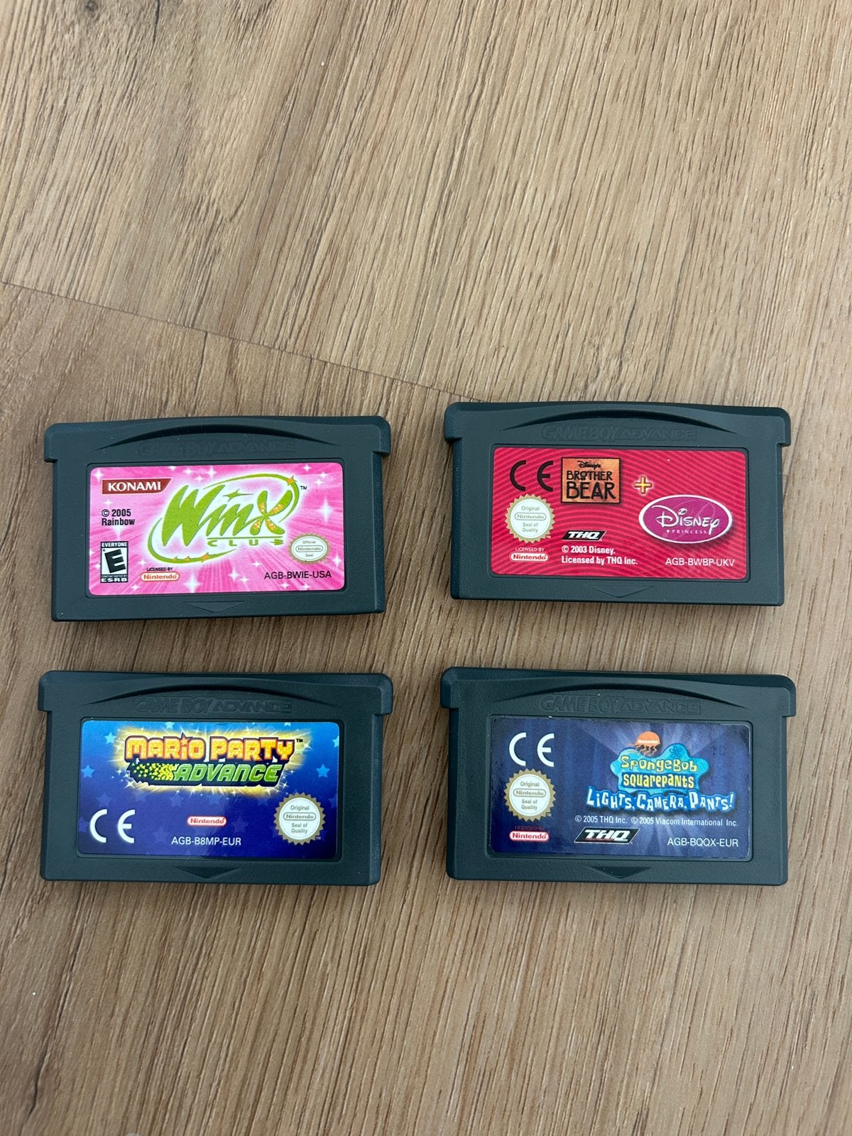 Gameboy Advance Spellen: Spongebob, Mario, Winx, Disney, Avontuur en Actie, Gebruikt, 1 speler, Ophalen of Verzenden
