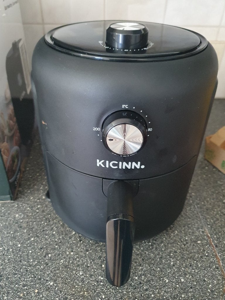 Kicinn Airfryer XL 3 L • hetelucht friteuse • 1000W • zwart, Verzenden, Zo goed als nieuw, Airfryer, Minder dan 750 gram