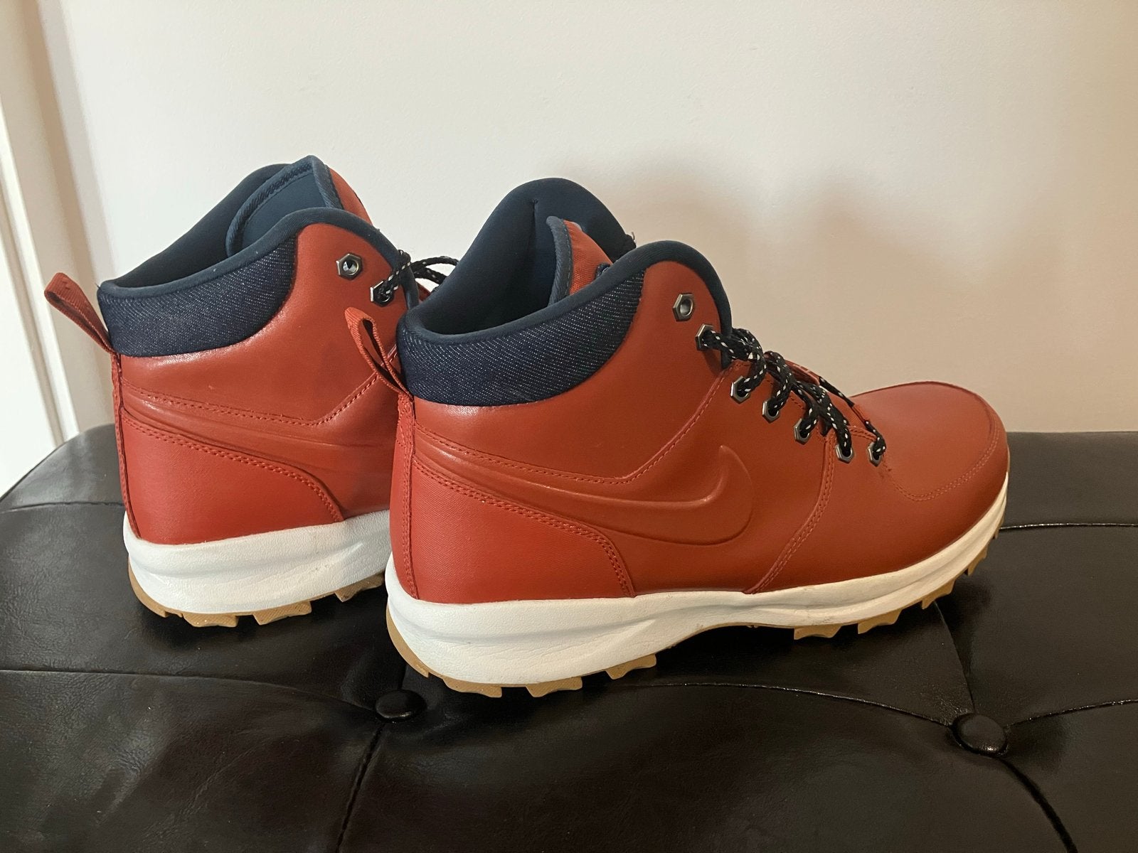 Nike Manoa Leather Boots Maat 47, Ophalen, Zo goed als nieuw, Bruin, Boots