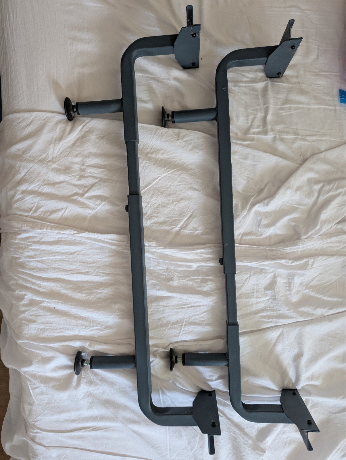 Auping spiraal poten, Verstelbaar, 90 cm, Eenpersoons, Blauw