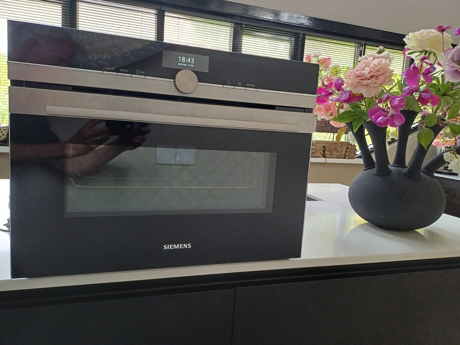 Siemens iQ700 Luxe Compacte Oven met optionele Stoomfunctie, Witgoed en Apparatuur, Ovens, Ophalen, Hete lucht, Siemens, Zo goed als nieuw
