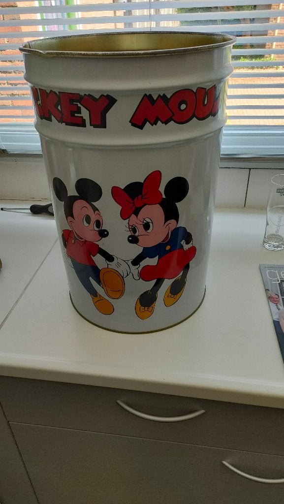 MICKEY MOUSE trommel, Verzamelen, Ophalen of Verzenden, Mickey Mouse, Gebruikt, Overige typen