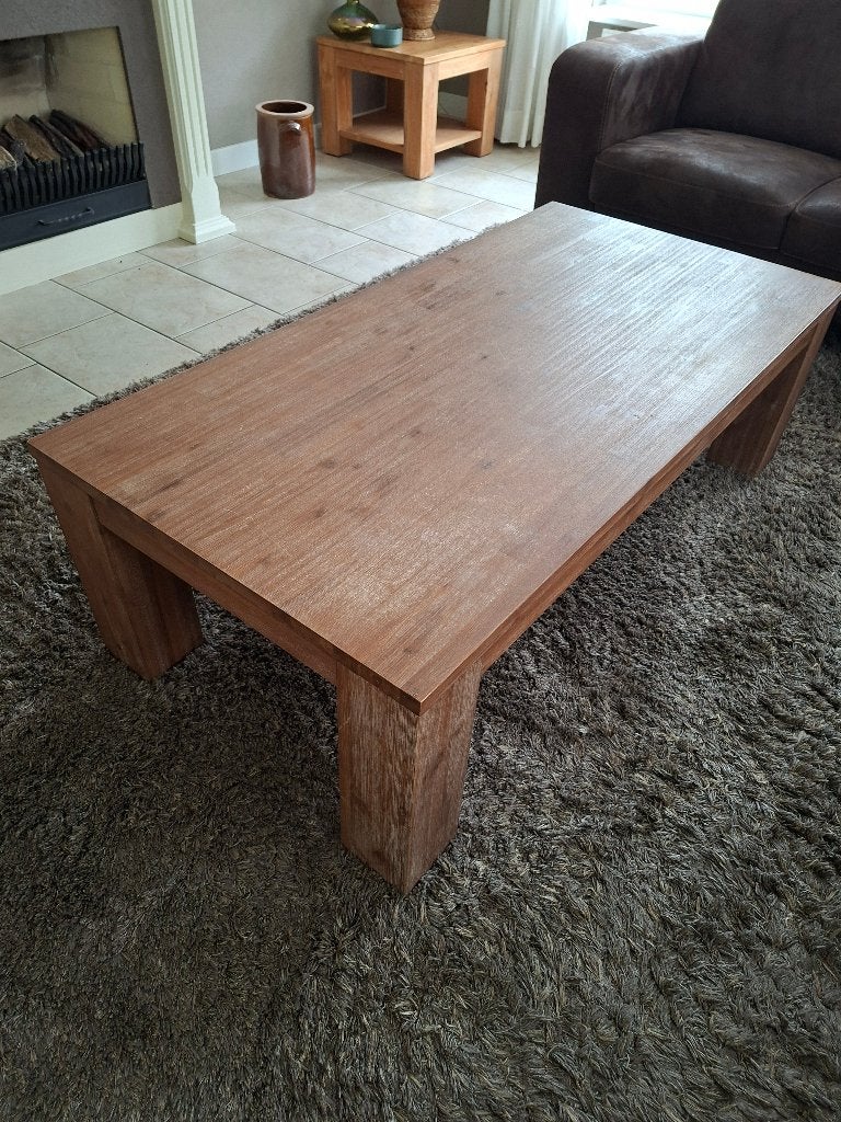 salontafel acaciahout 140x45x70, Huis en Inrichting, Tafels | Salontafels, Ophalen, Gebruikt, 100 tot 150 cm, 50 tot 100 cm