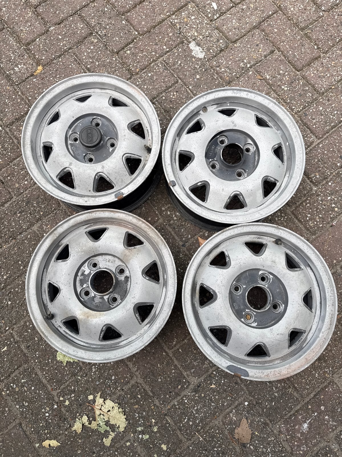 4x ATS opknappers velgen 13 inch 5,5J met 1 naafkap, Ophalen, Gebruikt, 13 inch, Velg(en)