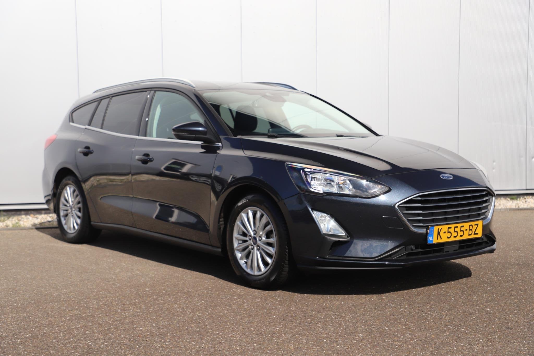 Ford Focus Wagon 1.0 EcoBoost Hybrid Titanium X Business 125, Gebruikt, Blauw, Origineel Nederlands, Autotrust