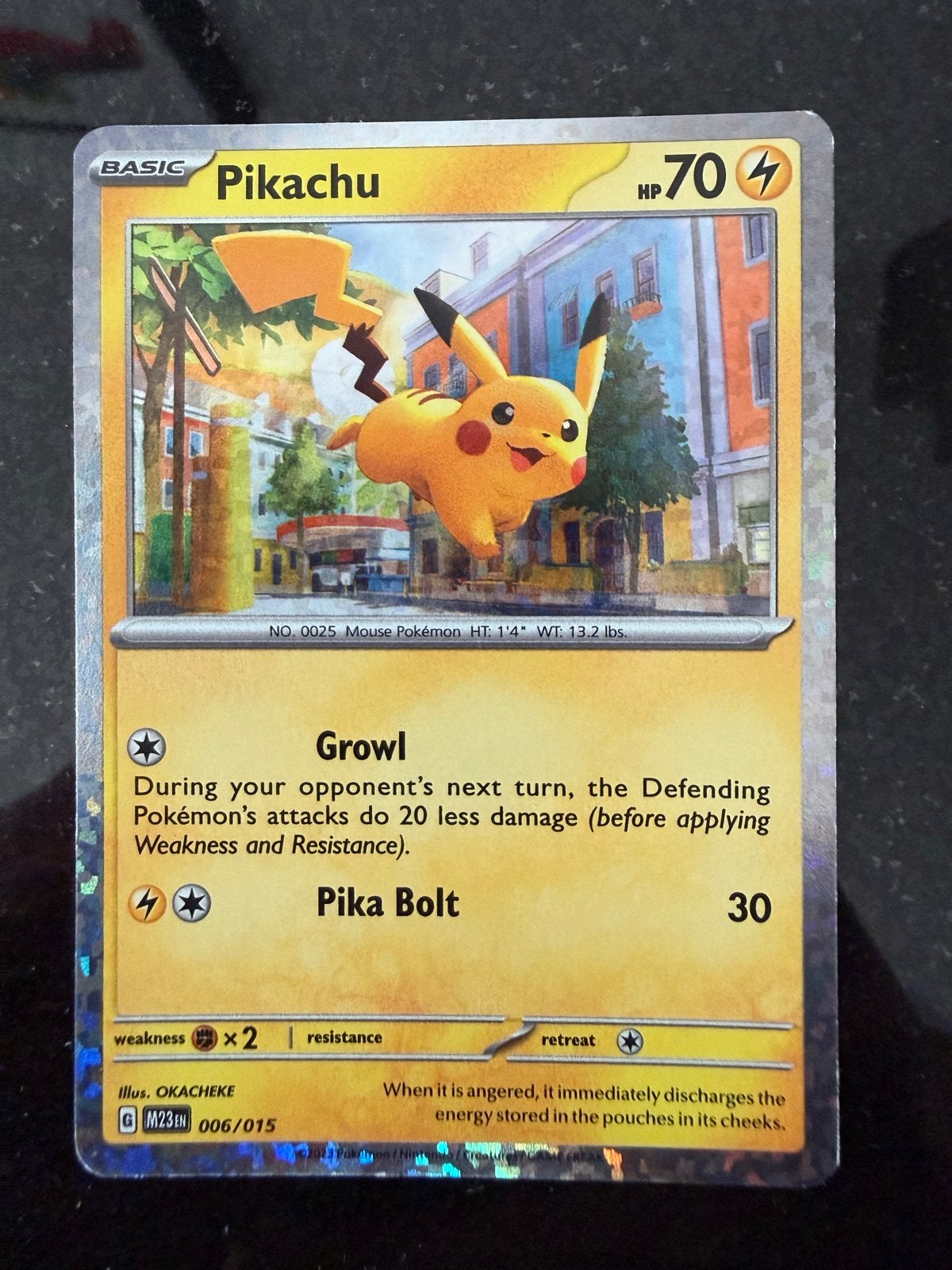 Pikachu Pokémon Kaart - M23EN 006/015, Verzenden, Nieuw, Losse kaart, Foil