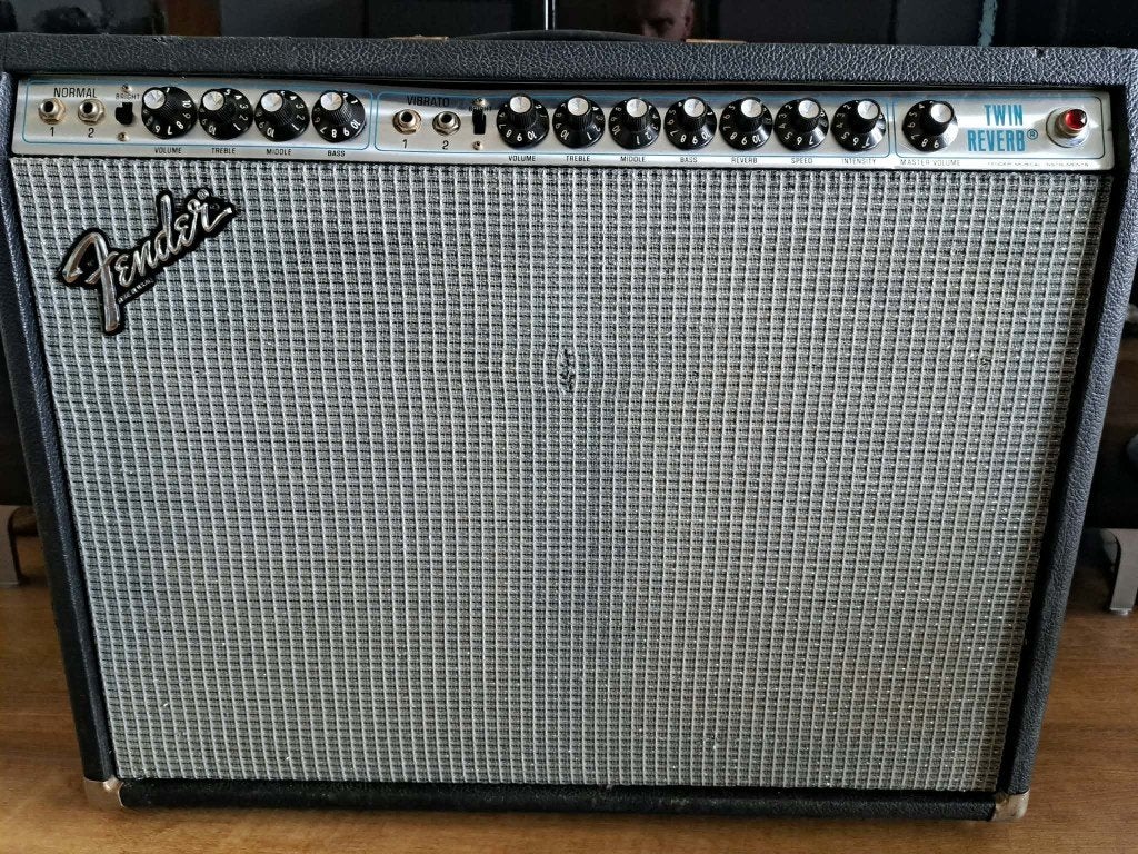 Fender Twin Silverface 1980 volledig geserviced, Ophalen, Gebruikt, Gitaar, 100 watt of meer