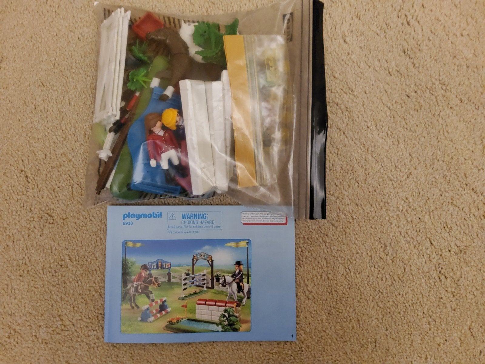 Playmobil 6930 Paardrijden Springparcours, Ophalen of Verzenden, Gebruikt, Jongen of Meisje