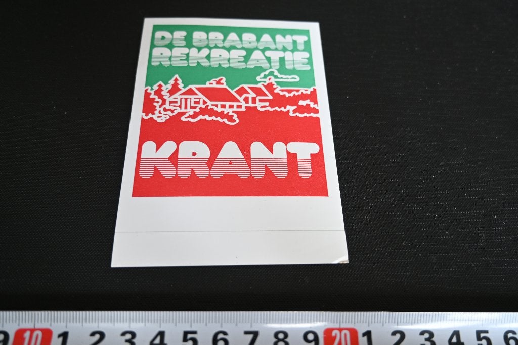 sticker De BRABANT Rekreatie Krant, Ophalen, Zo goed als nieuw