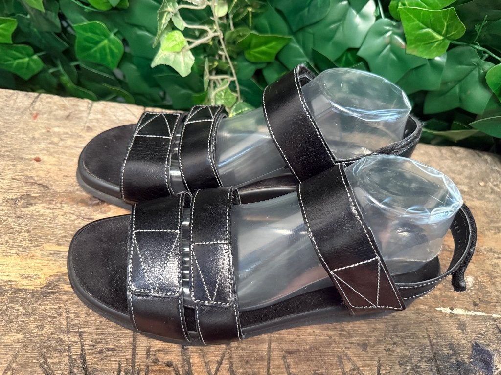 bijna Nieuwe sandalen van Durea maat 41 (wijdte G), Durea, Zwart, Zo goed als nieuw, Durea