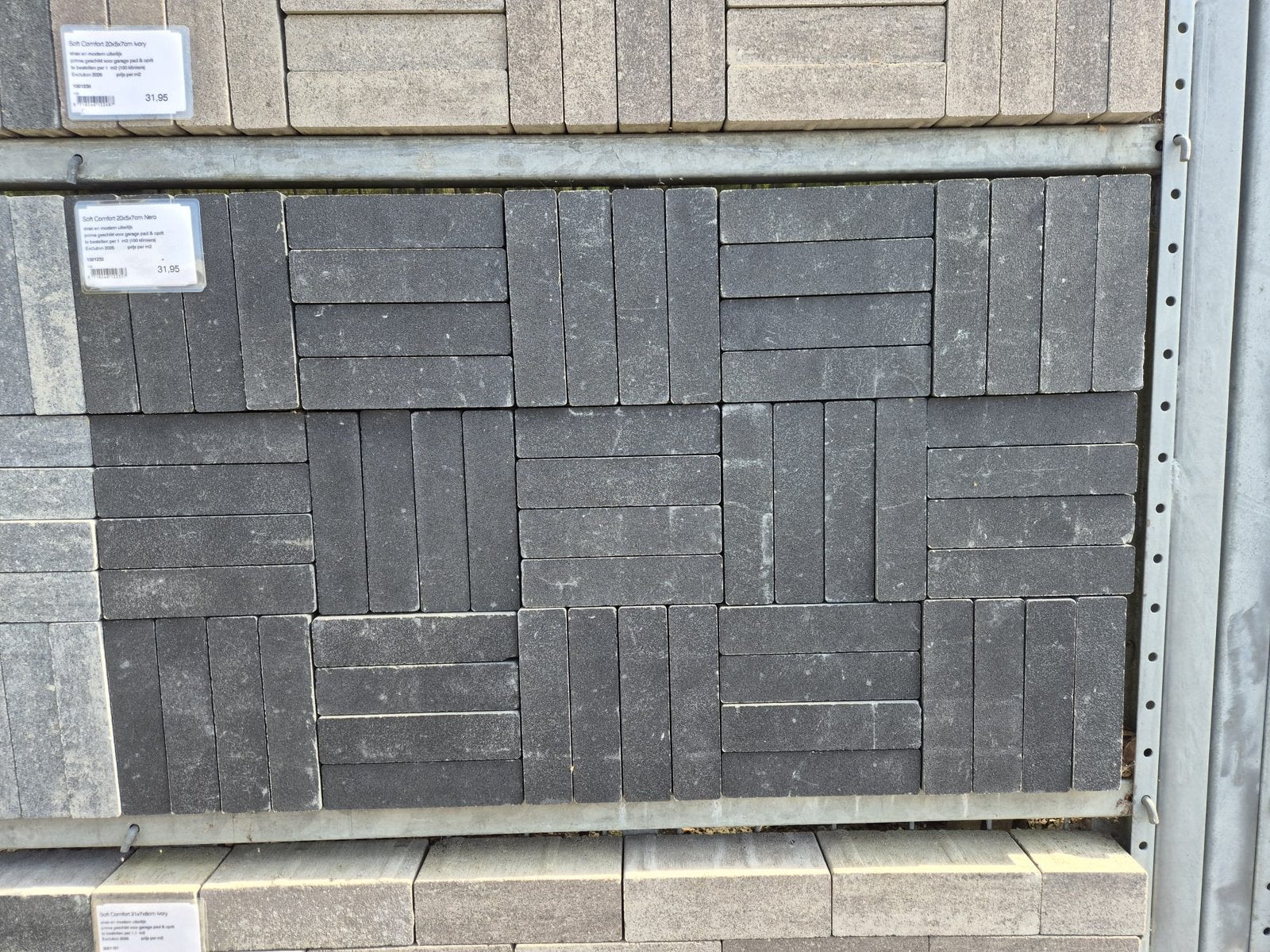 Soft comfort 20x5x7 klinkers, stenen Nero antraciet zwart, Tuin en Terras, Tegels en Klinkers, Ophalen, Overige materialen, Klinkers